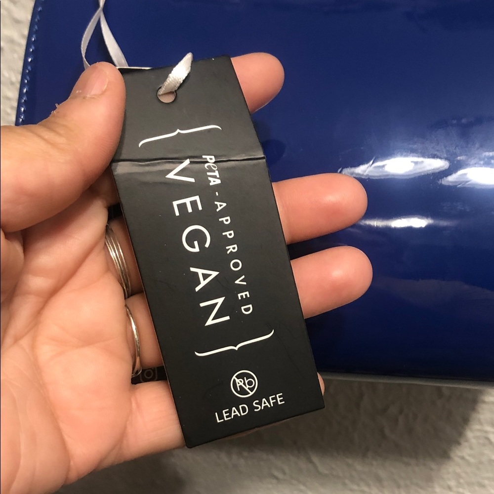 Terre Glossy Blue Mini Bag - Picture 3 of 12